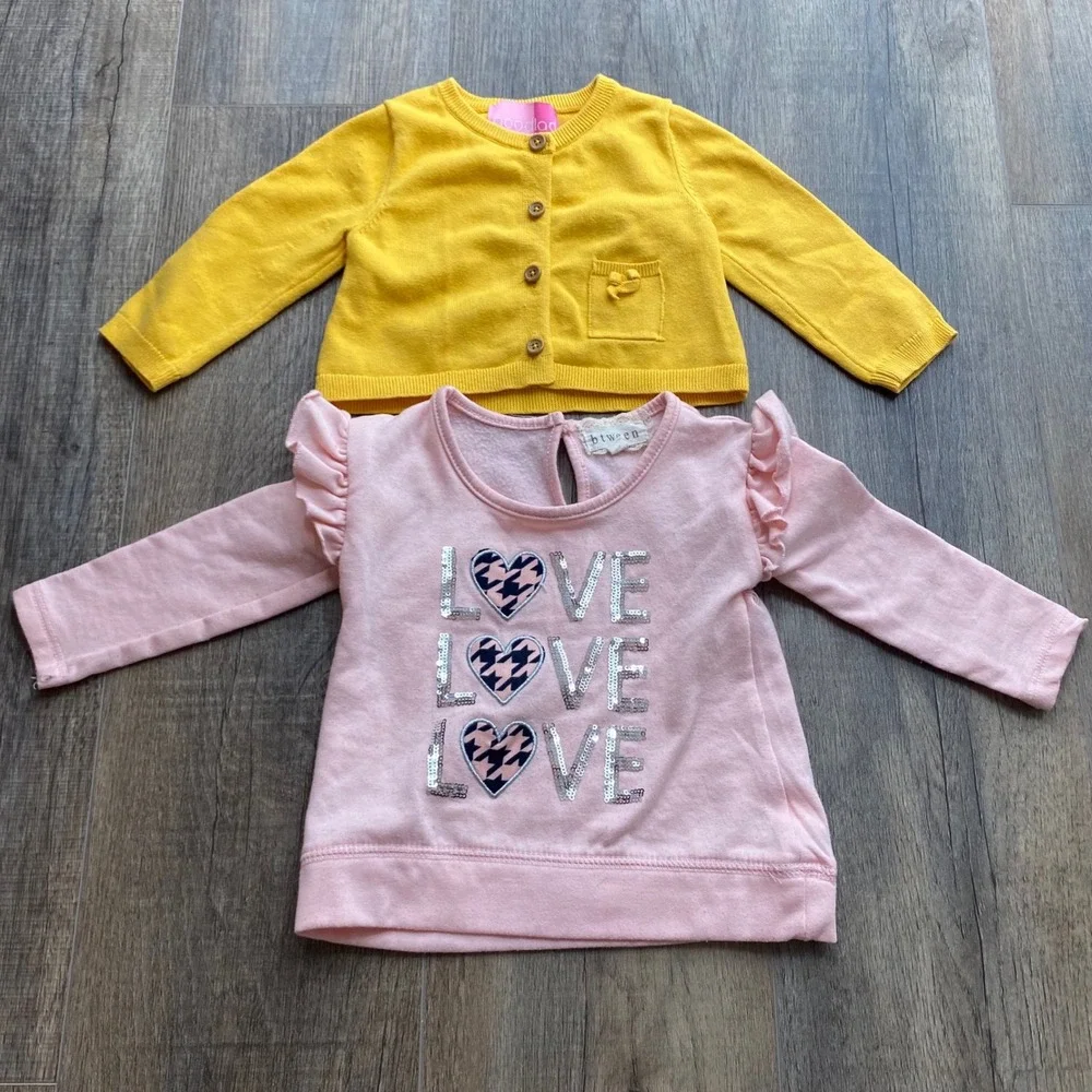 Baby Girl 18M Clothing Lot 8pc Carter's Cat & Jack Goodlad Tops Leggings‎ - Picture 6 of 8